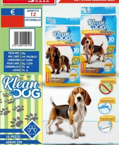 KLEAN DOG TAPPETINO IGIENICO CANI 60X90 10 PZ