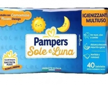 PAMPERS SOLE&LUNA SALVIETTINE 40 PZ